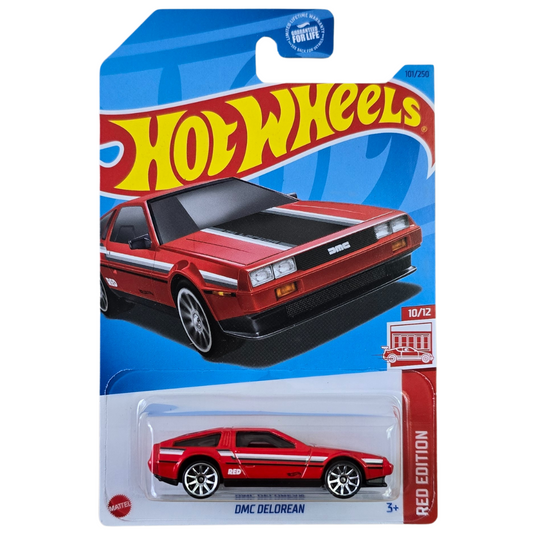 Hot Wheels Red Edition - DMC Delorean