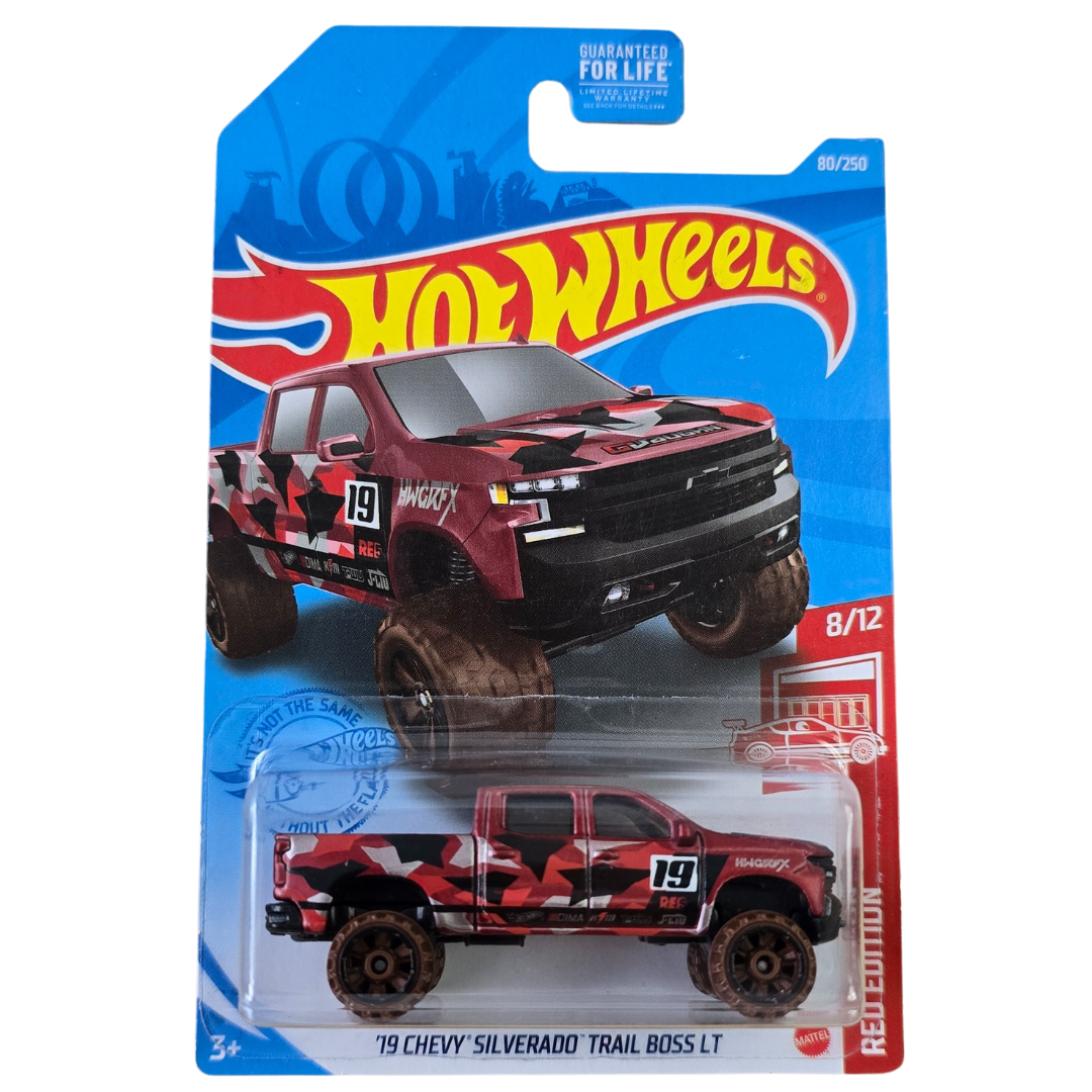 Hot Wheels Red Edition - '19 Chevy Silverado Trail Boss LT