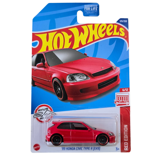 Hot Wheels Red Edition - '99 Honda Civic Type R (EK9)