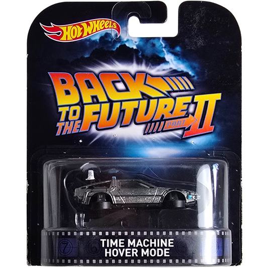 Hot Wheels Retro (Back To The Future Part II) - Time Machine Hover Mode (Blister Dañado)
