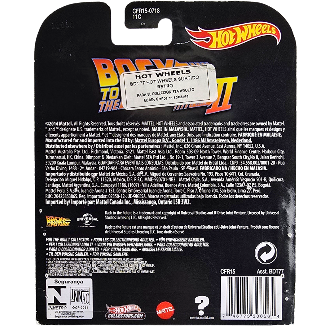 Hot Wheels Retro (Back To The Future Part II) - Time Machine Hover Mode (Blister Dañado)