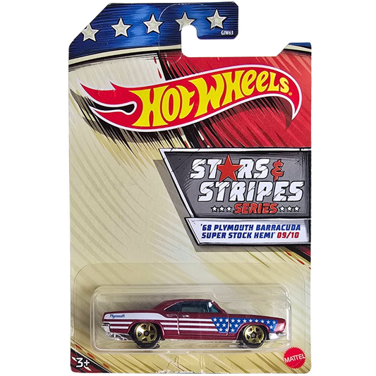 Hot Wheels Series (Stars & Stripes Series) - '68 Plymouth Barracuda Super Stock HEMI