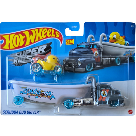 Hot Wheels Super Rigs - Scrubba Dub Driver