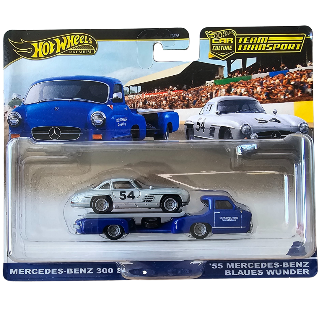 Hot Wheels Team Transport - Mercedes-Benz 300 SL - '55 Mercedes-Benz Blaues Wunder