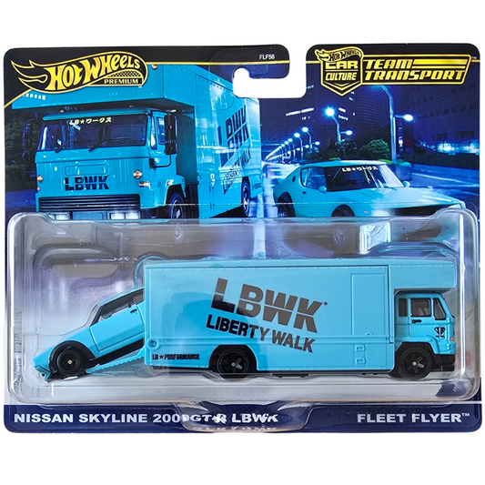 Hot Wheels Team Transport - Nissan Skyline 2000GT-R LBWK - Fleet Flyer