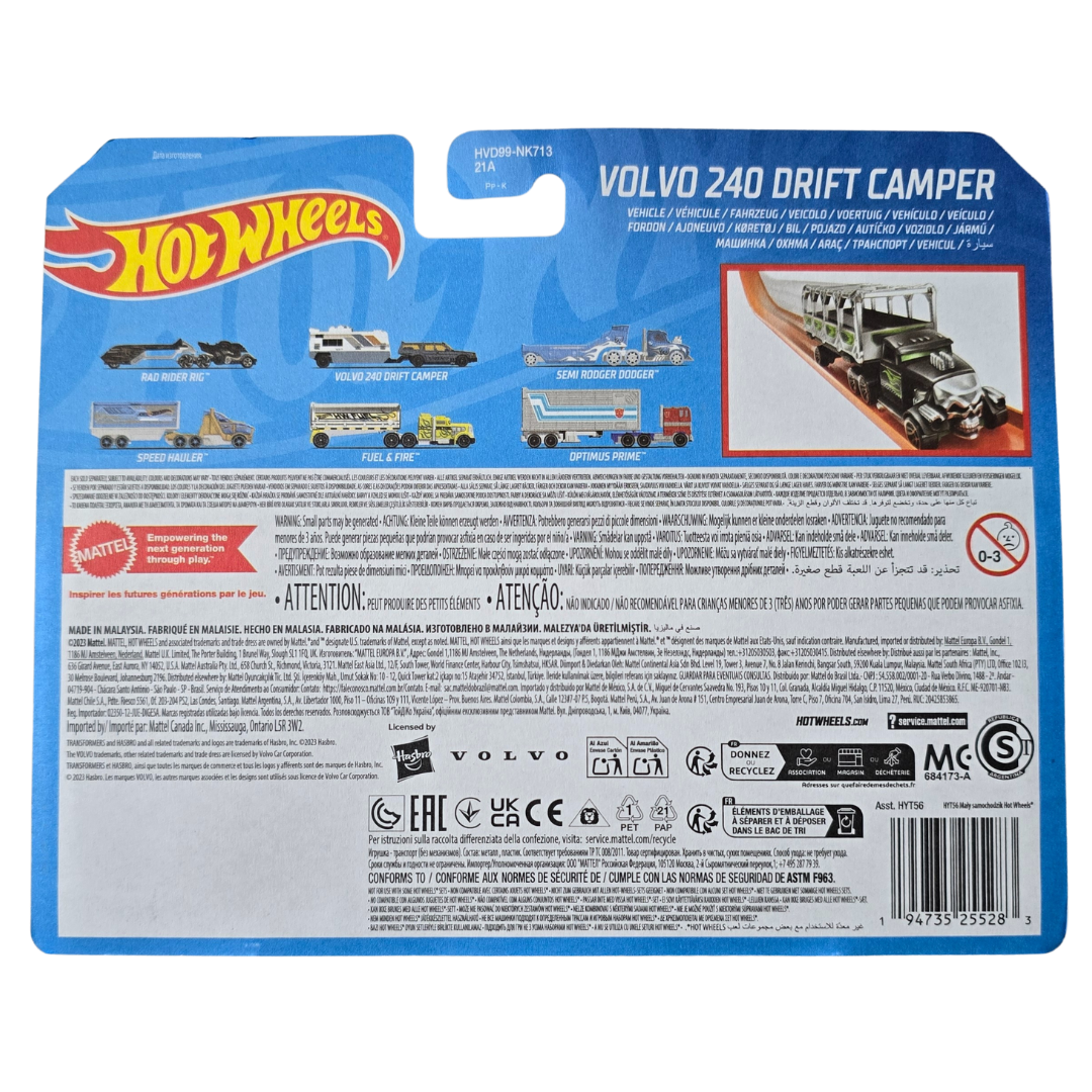 Hot Wheels Track Fleet - Volvo 240 Drift Camper