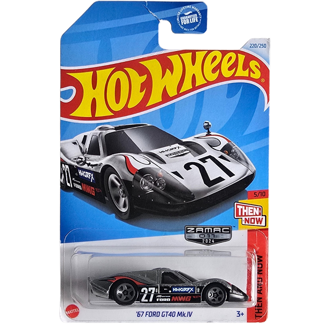 Hot Wheels Zamac - '67 Ford GT40 Mk. IV (Blíster Dañado)