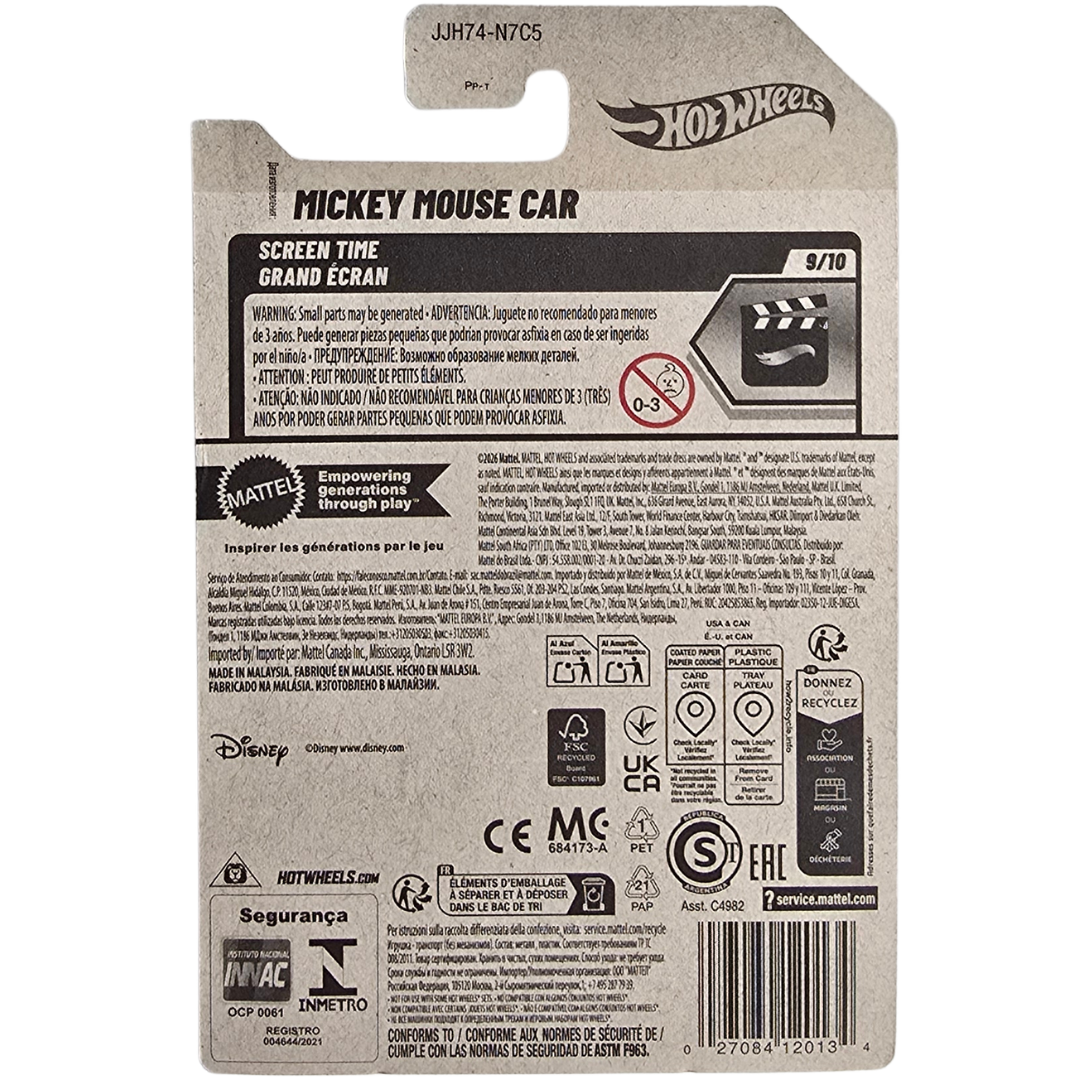 Hot Wheels (Disney - Mickey Mouse) - Mickey Mouse Car