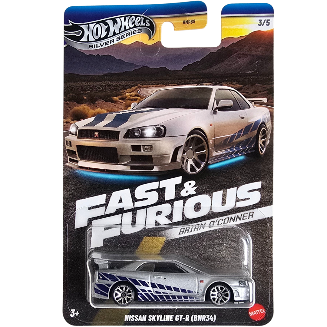 Hot Wheels (Fast & Furious - Brian O' Conner) - Nissan Skyline GT-R (BNR34)