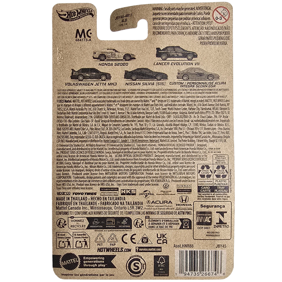 Hot Wheels (Fast & Furious - Graphic Remix) - Custom / Personnalisé Acuta Integra Sedan GSR