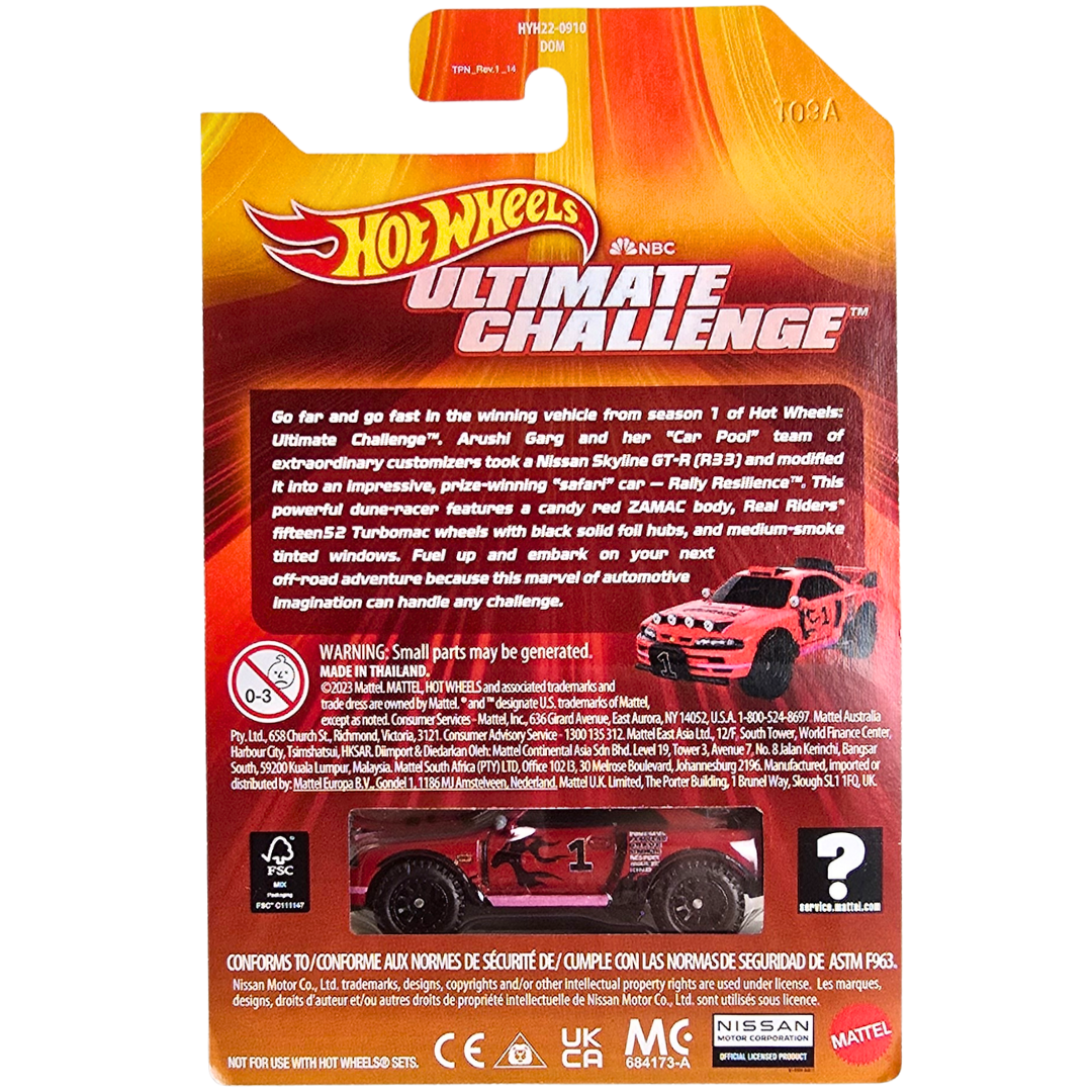 Hot Wheels (NBC - Ultimate Challenge) - Rally Resilience Nissan Skyline (R33)