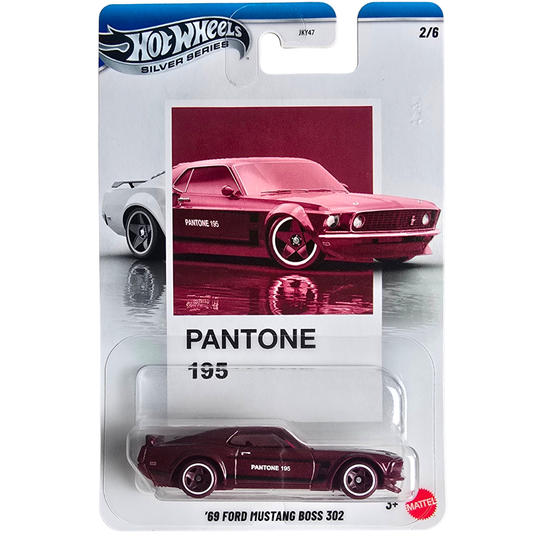 Hot Wheels (PANTONE 195) - '69 Ford Mustang Boss 302