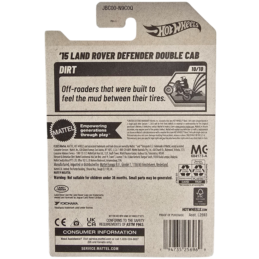 Hot Wheels - '15 Land Rover Defender Double Cab