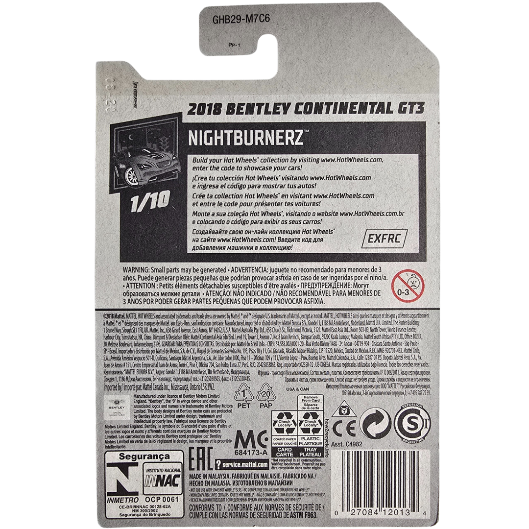 Hot Wheels - 2018 Bentley Continental GT3