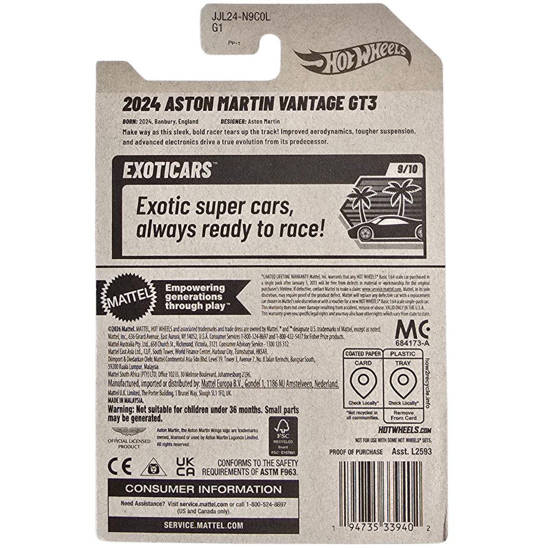 Hot Wheels - 2024 Aston Martin Vantage GT3