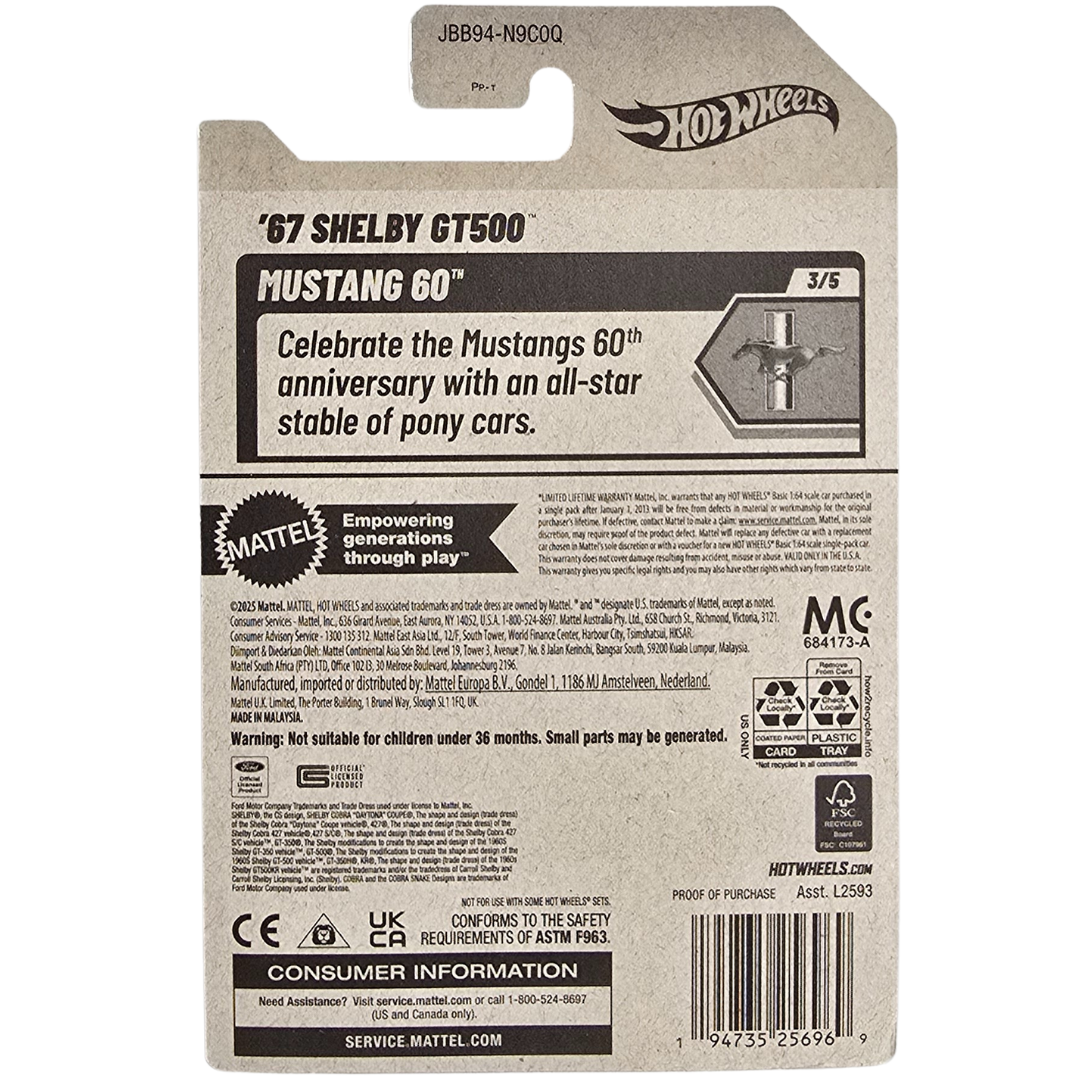 Hot Wheels - '67 shelby GT500