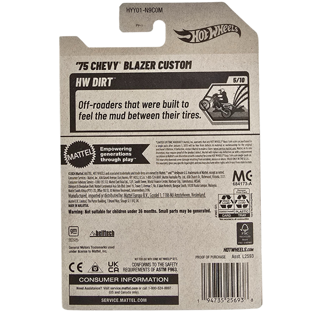 Hot Wheels  - '75 Chevy Blazer Custom