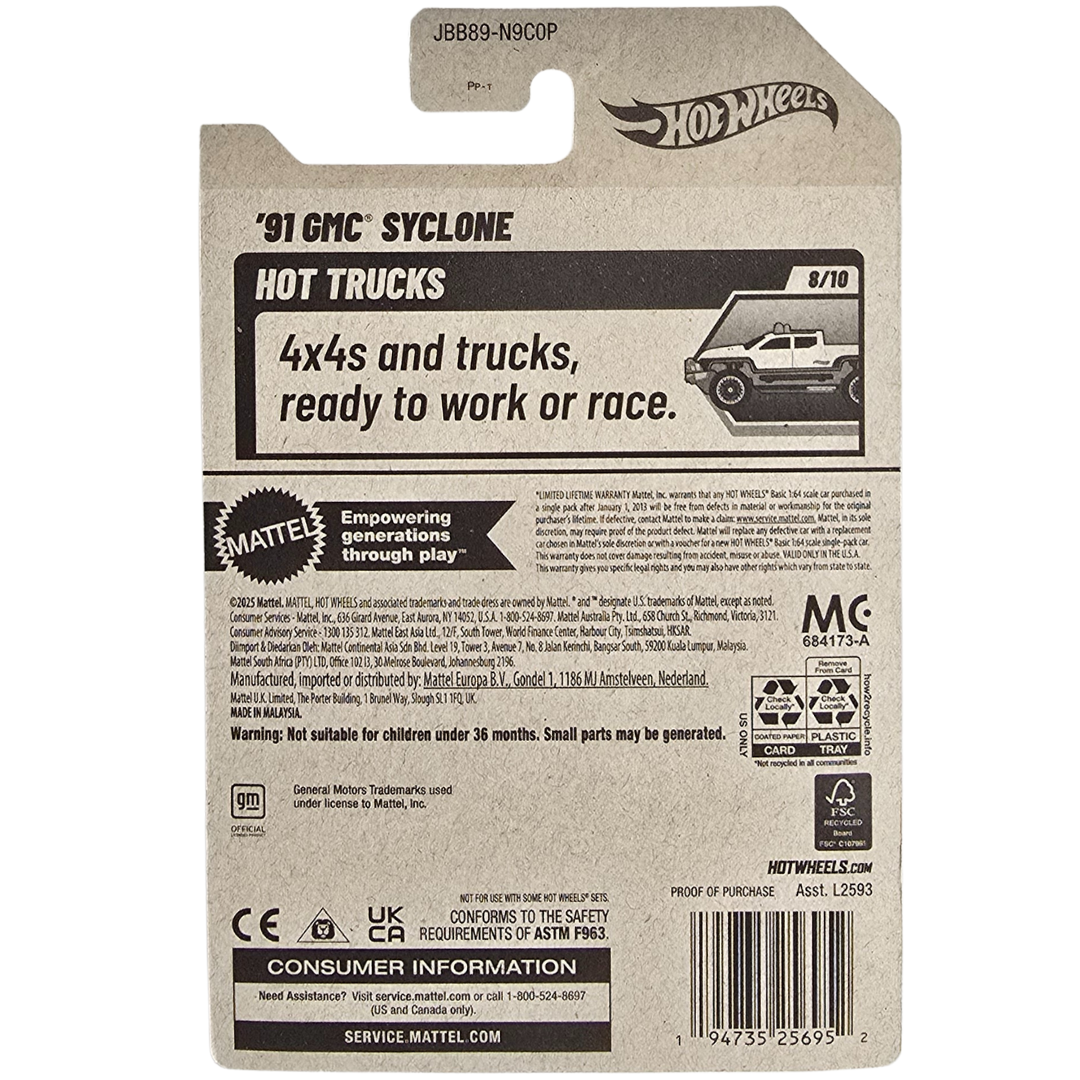 Hot Wheels - '91 GMC Syclone