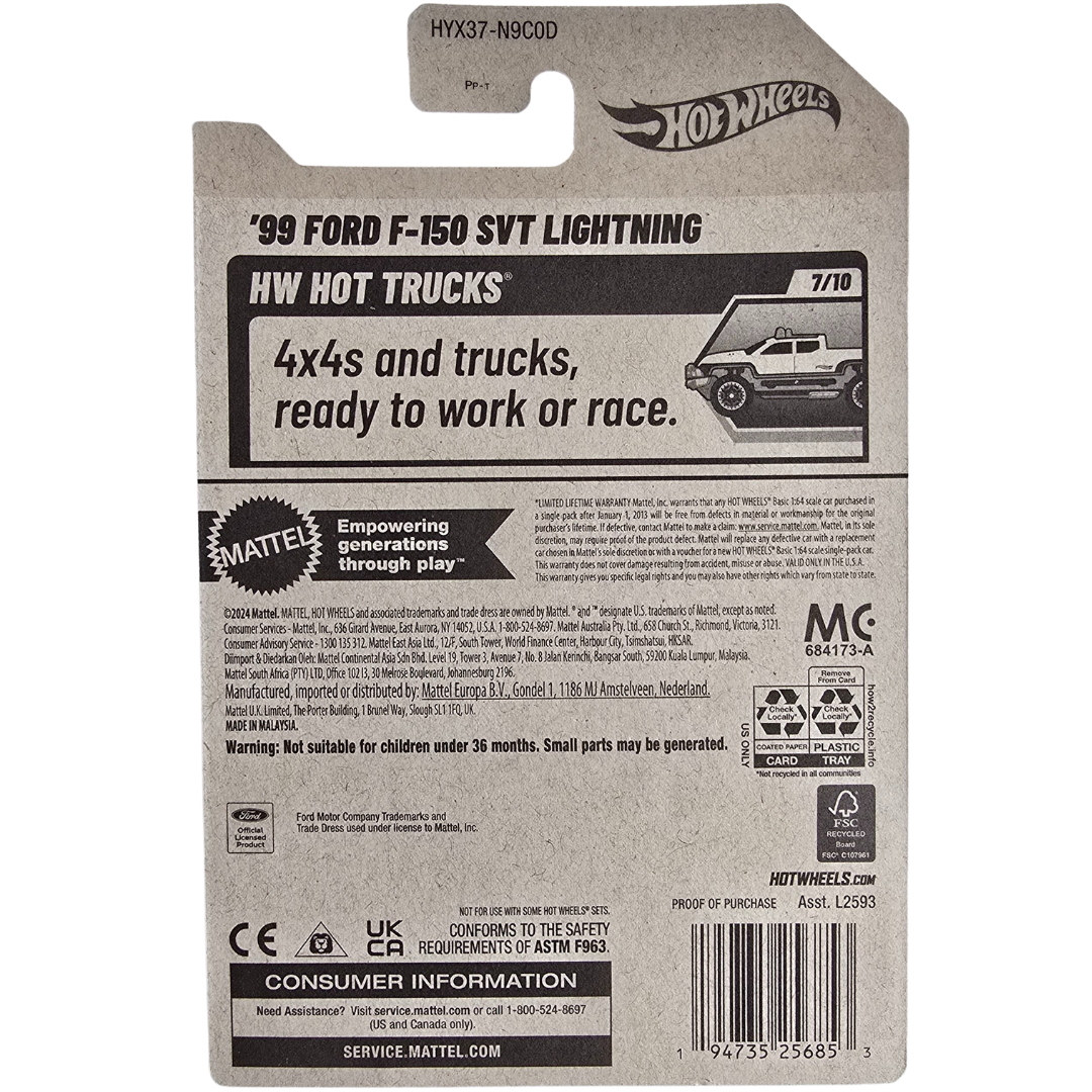 Hot Wheels - '99 Ford F-150 SVT Lightning