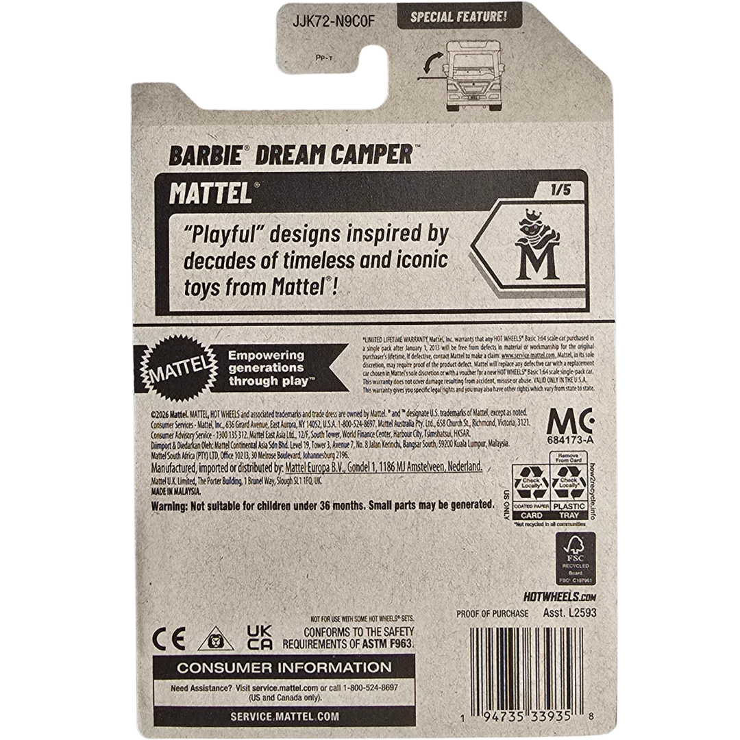 Hot Wheels - Barbie Dream Camper