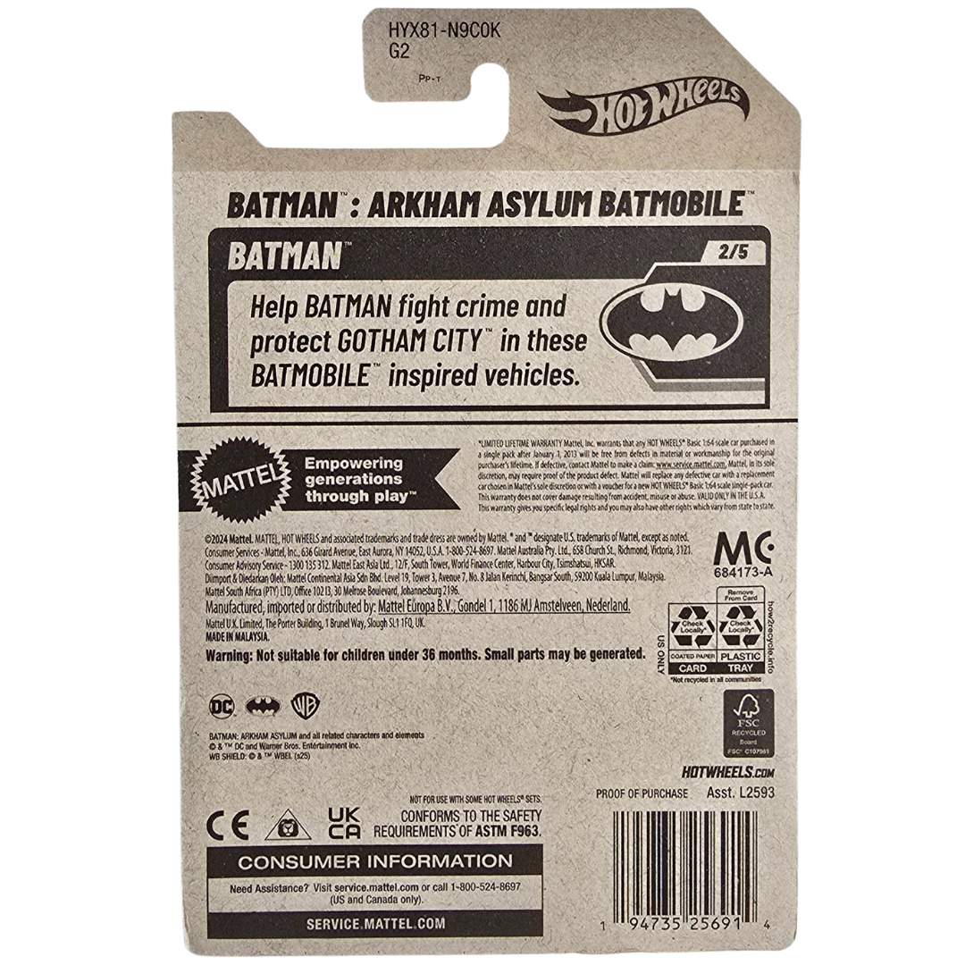Hot Wheels - Batman: Arkham Asylum Batmobile