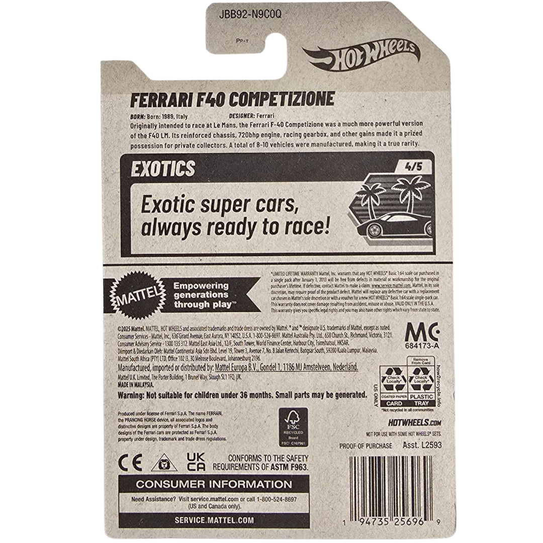 Hot Wheels - Ferrari F40 Competizione