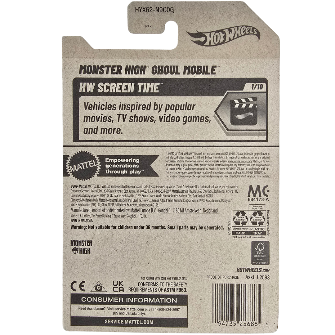 Hot Wheels - Monster High Ghoul Mobile