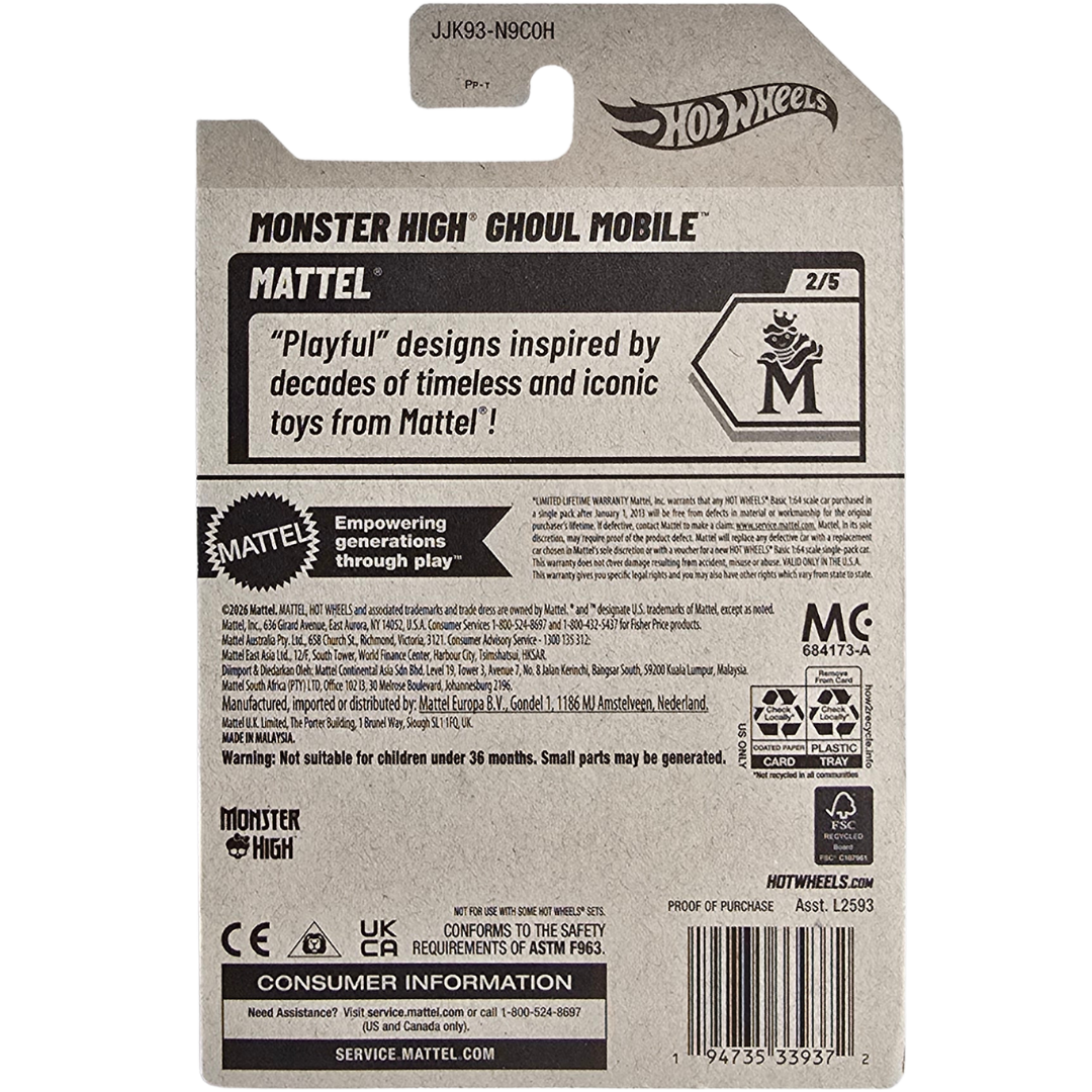 Hot Wheels - Monster High Ghoul Mobile