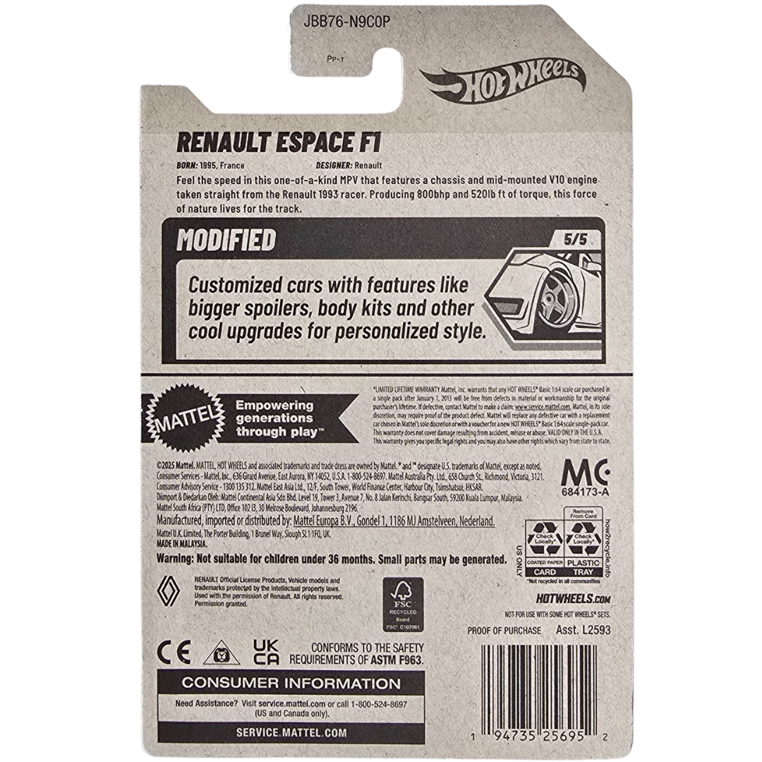 Hot Wheels - Renault Espace F1