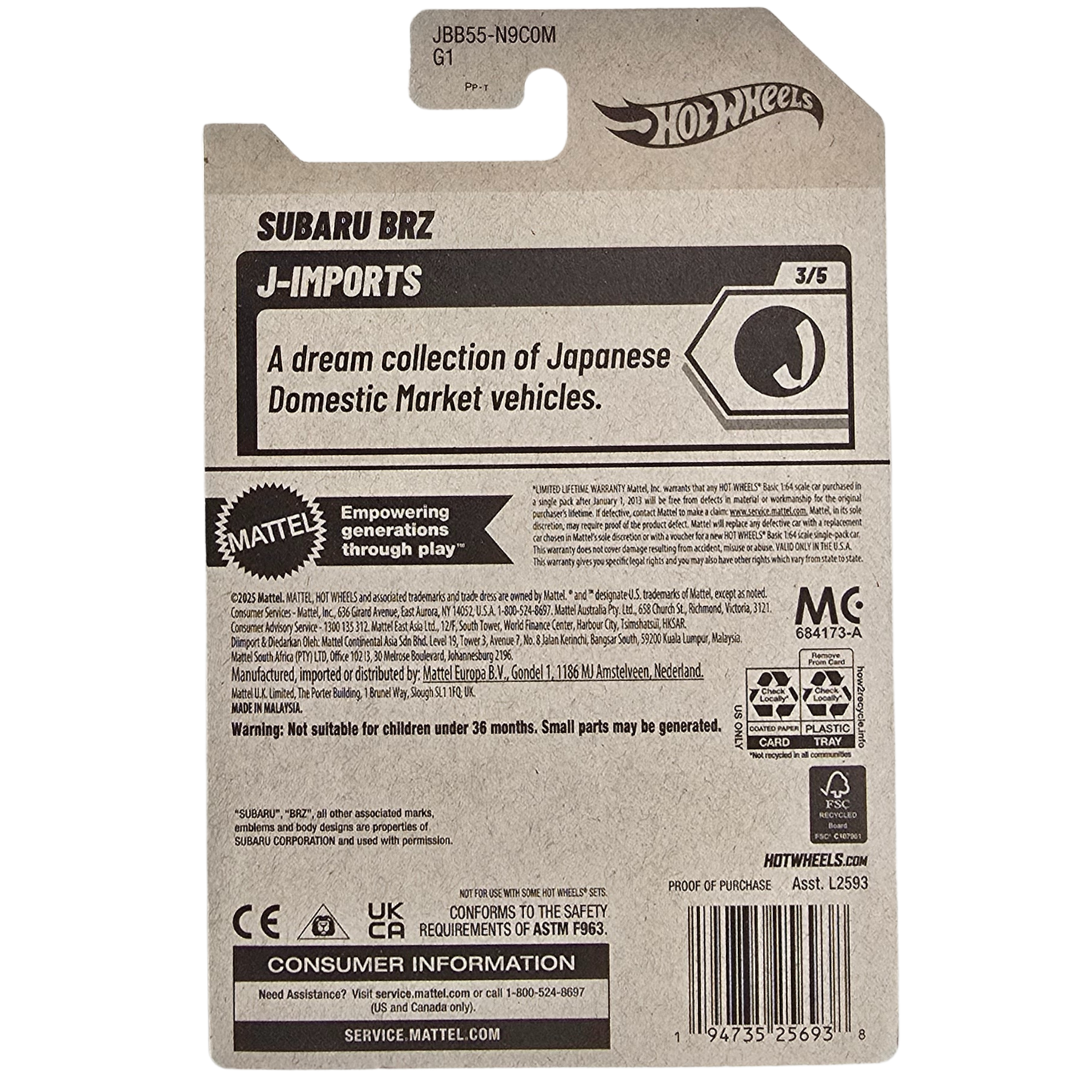 Hot Wheels - Subaru BRZ