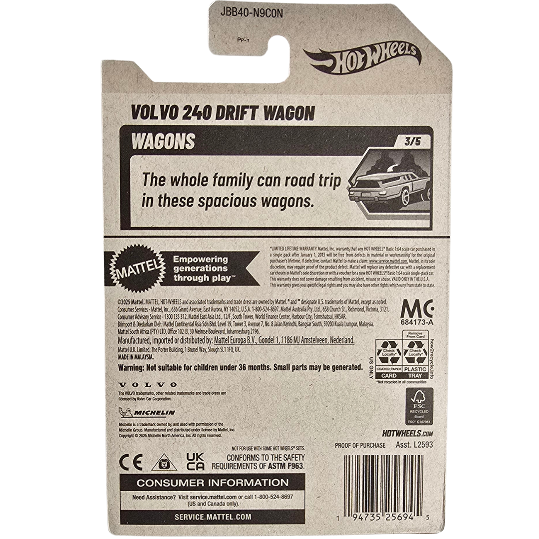 Hot Wheels - Volvo 240 Drift Wagon