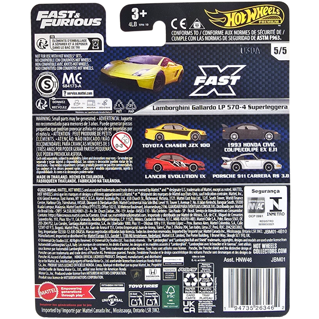Hot Wheels (Fast & Furious) - Lamborghini Gallardo LP 570-4 Superleggera