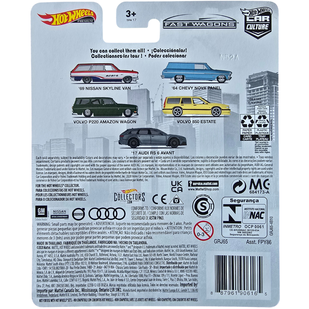Hot Wheels Premium (Fast Wagons) - '17 Audi RS 6 Avant