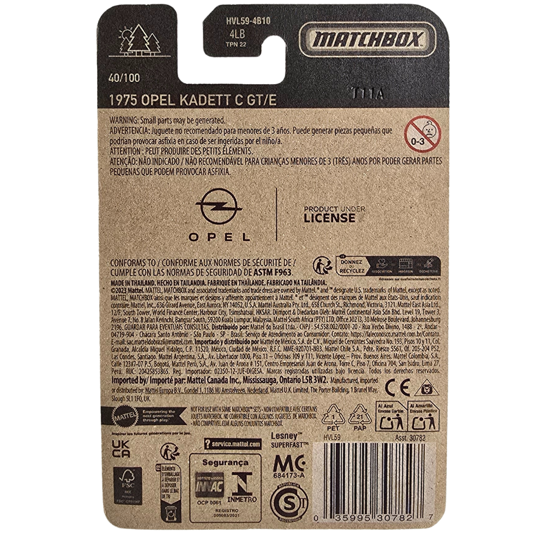 Matchbox - 1975 Opel Kadett C GT/E