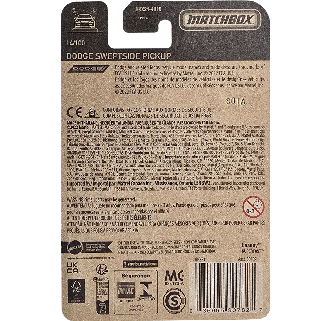 Matchbox - Dodge Sweptside Pickup