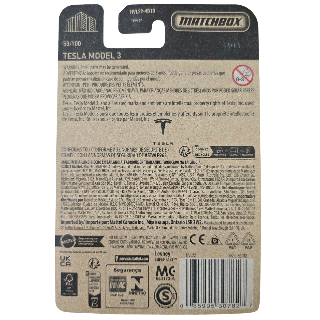 Matchbox Tesla Model 3 Speed Castings Collector Shop matchbox-tesla-model-3-speed-castings-collector-shop