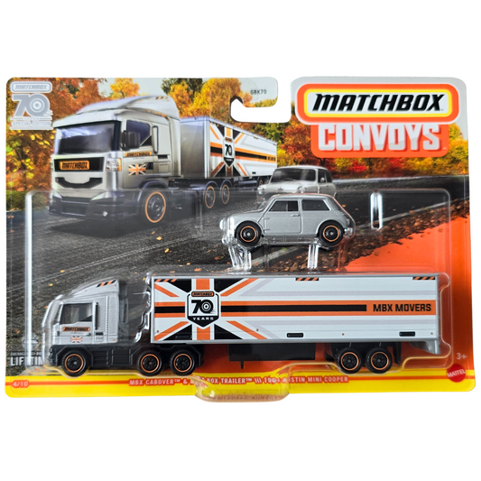 Matchbox Convoys - MBX Cabover & MBX Box Trailer \\\ 1964 Austin Mini Cooper (70 años)