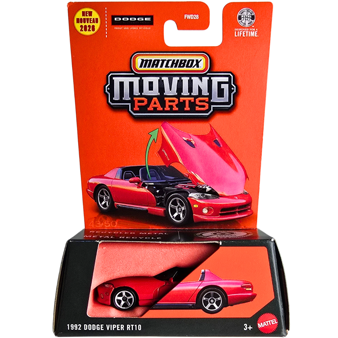 Matchbox Moving Parts - 1992 Dodge Viper RT10