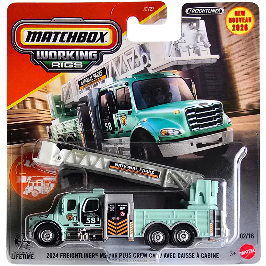Matchbox Working Rigs - 2024 Freightliner M2 106 Plus Crew Cab / Avec Caisse À Cabine
