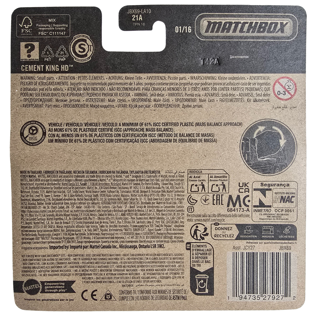 Matchbox Working Rigs - Cement King HD