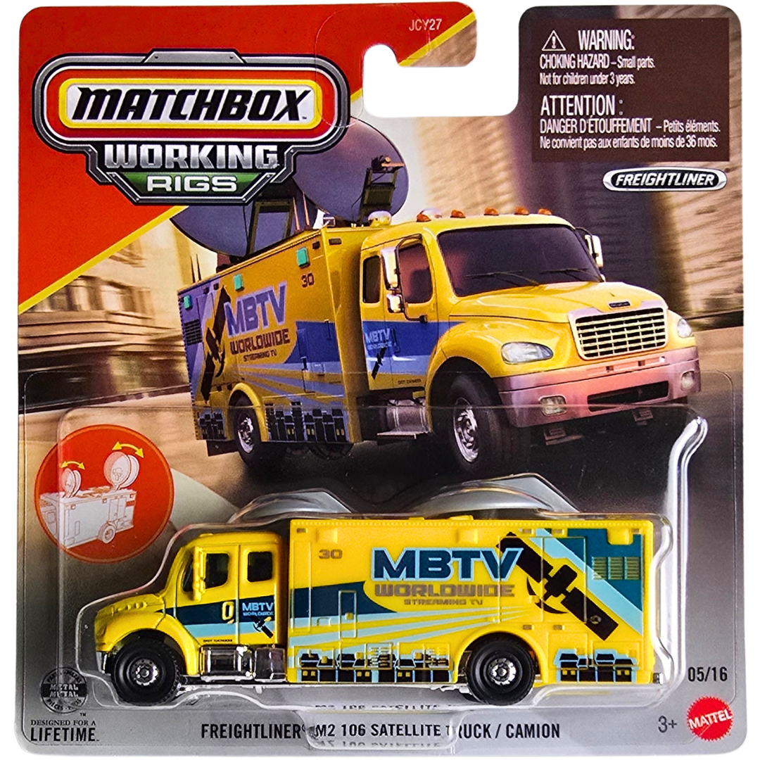 Matchbox Working Rigs - Freightliner M2 106 Satellite Truck / Camion