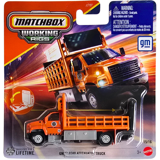Matchbox Working Rigs - GMC 3500 Attenuator Truck