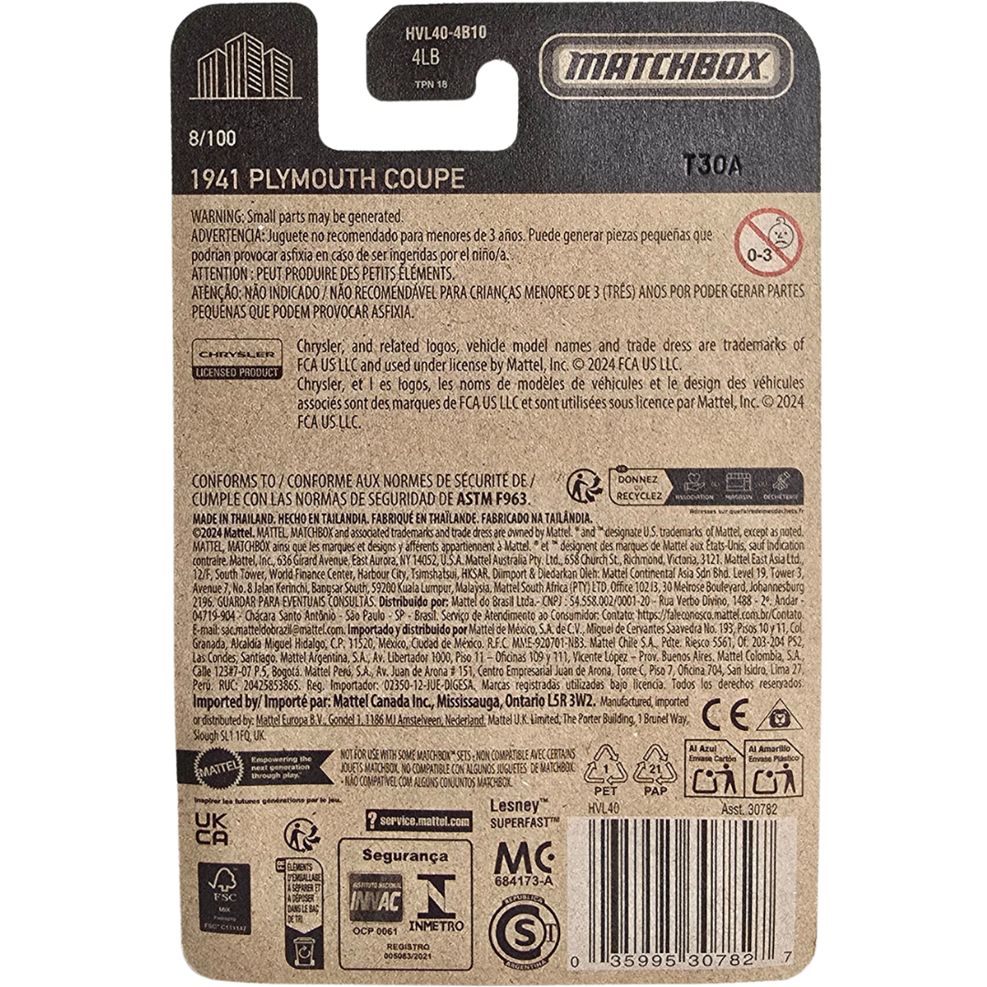 Matchbox - 1941 Plymouth Coupe