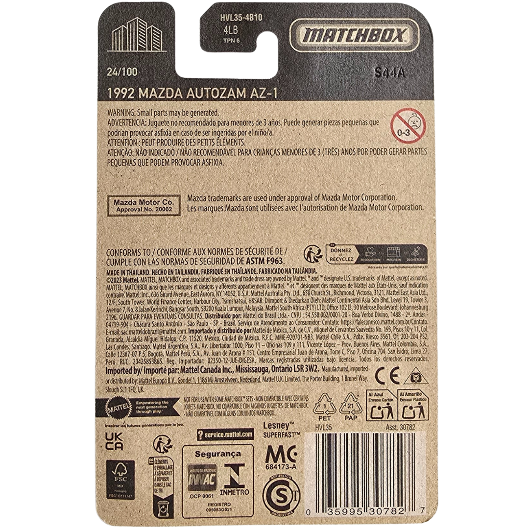 Matchbox - 1992 Mazda Autozam AZ-1