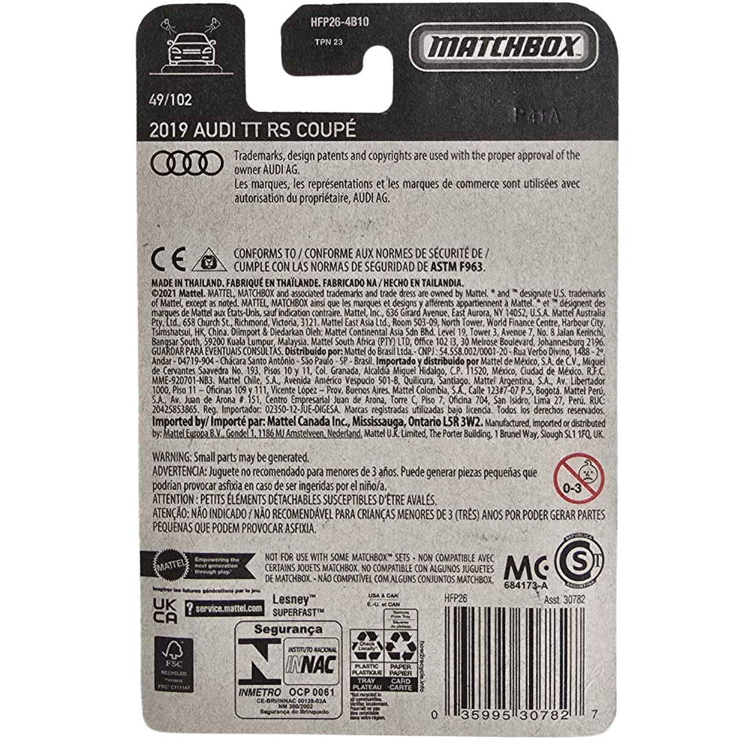 Matchbox - 2019 Audi TT RS Coupé