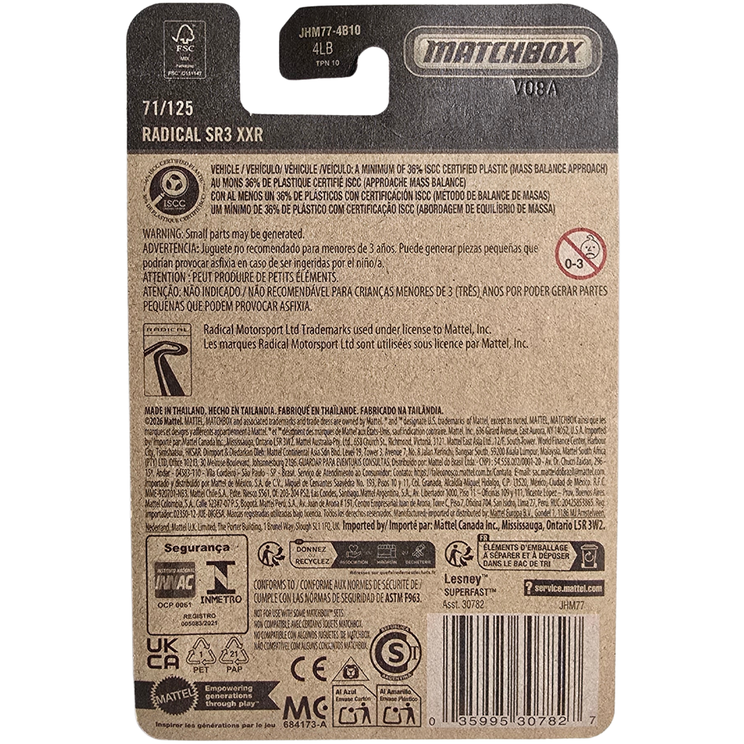 Matchbox - Radical SR3 XXR