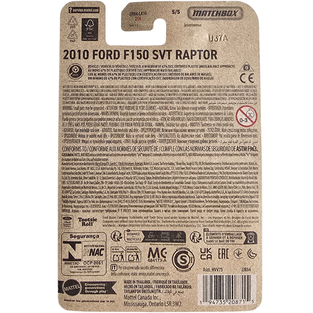 Matchbox (Candy Blox) - 2010 Ford F150 SVT Raptor