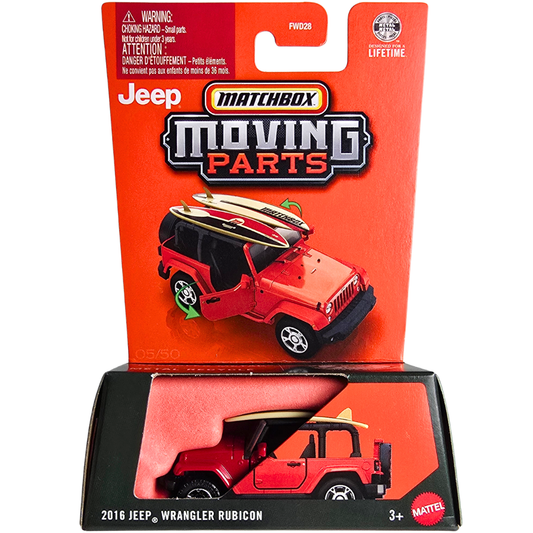 Matchbox Moving Parts - 2016 Jeep Wrangler Rubicon