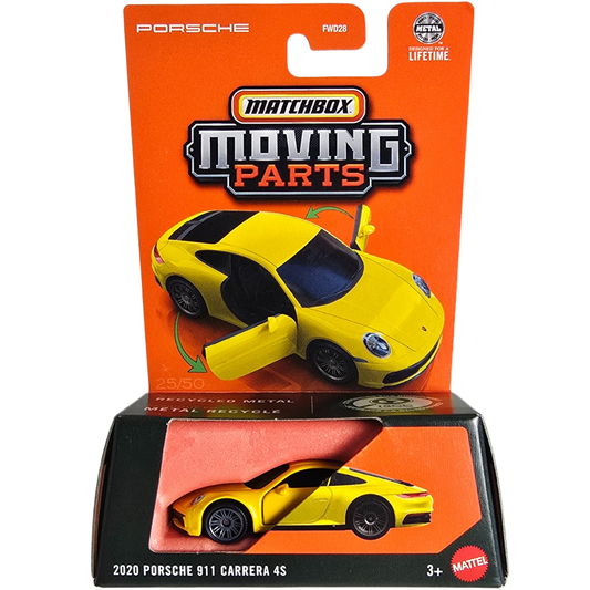 Matchbox Moving Parts - 2020 Porsche 911 Carrera 4S