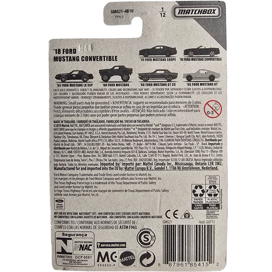 Matchbox (Mustang) - '18 Ford Mustang Convertible